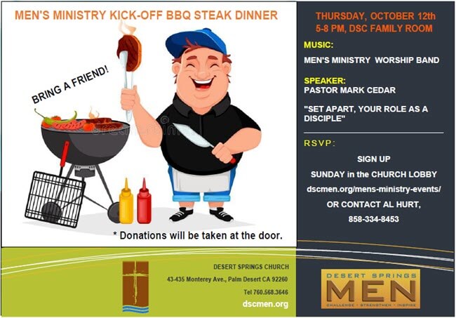 2023-2024 DSC Men's Ministry Kickoff Steak Dinner